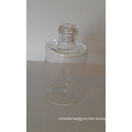 Clear Screwed Tubular Cosmetic Bottle with Small Mouth